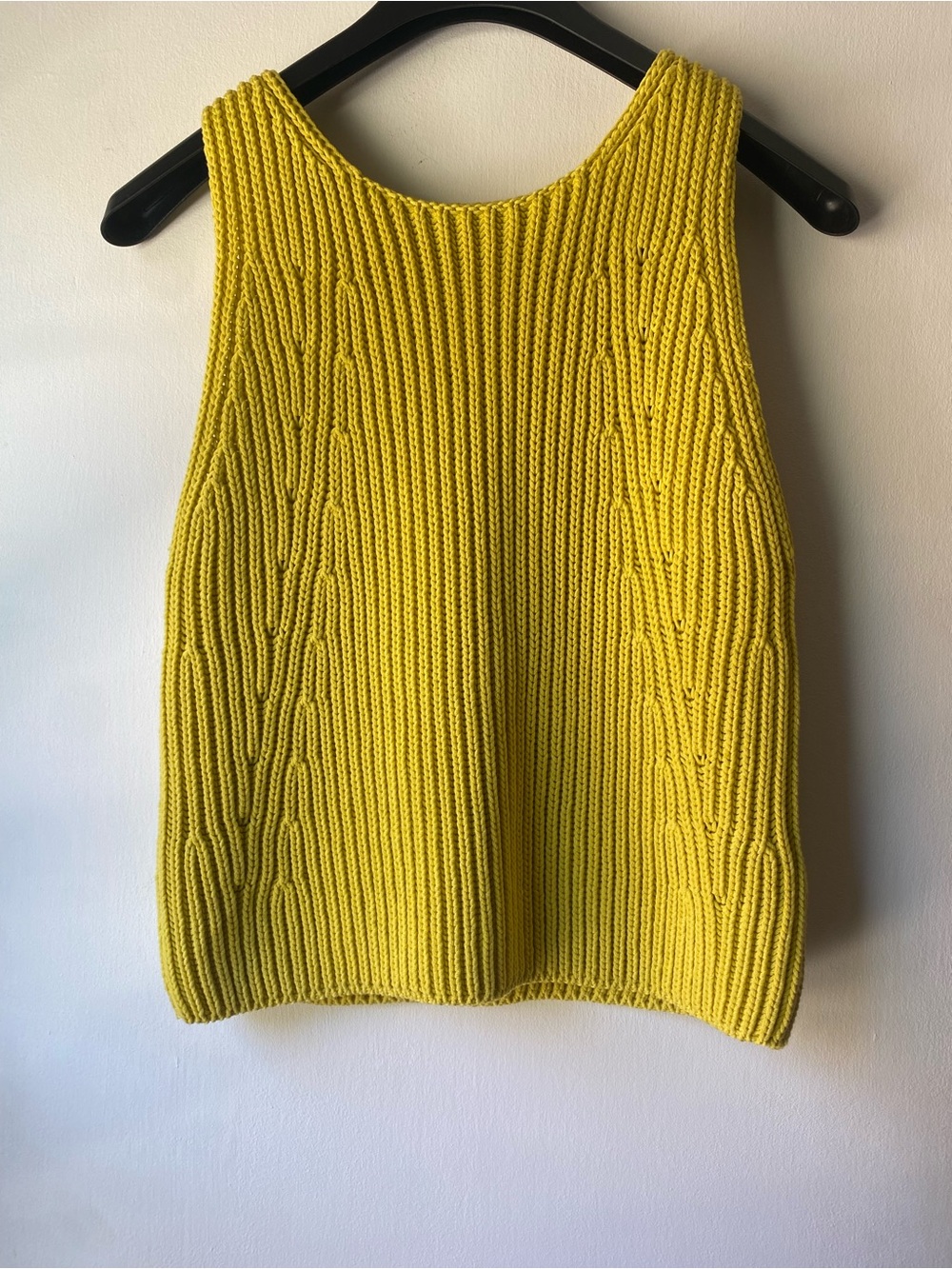 Vince Sunflower Yellow Knit Sleeveless Tank